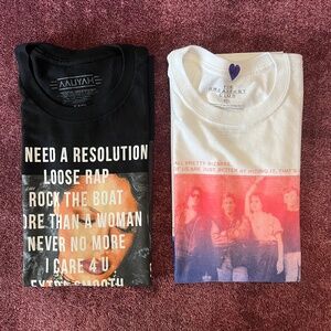 Aaliyah & The Breakfast club t shirt bundle Size M